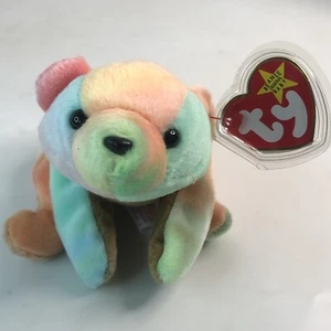 Ty Beanie Babies Sammy The Bear Plush Tied Dyed Beanie Original Baby 1999 - Picture 1 of 12