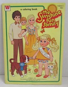 VINTAGE 1979 Whitman Mattel The Sunshine Fun Family Coloring Book *NOTE* - Picture 1 of 4