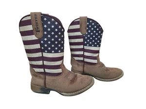 Twister Stiefel Junge Größe 12 M&F Western Produkte inkl. Stiefel amerikanische Flagge - Bild 1 von 6