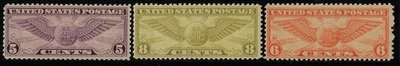 US Scott C16-17, C19 MNH, CV$15.75, F-VF centering. Fresh colors	 (a7704 - Image 1 of 3