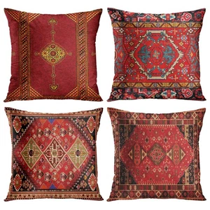 Britimes Throw Pillow Covers Geometric Kilim Moroccan Home Decor Set of 4 Ori... - Picture 1 of 6