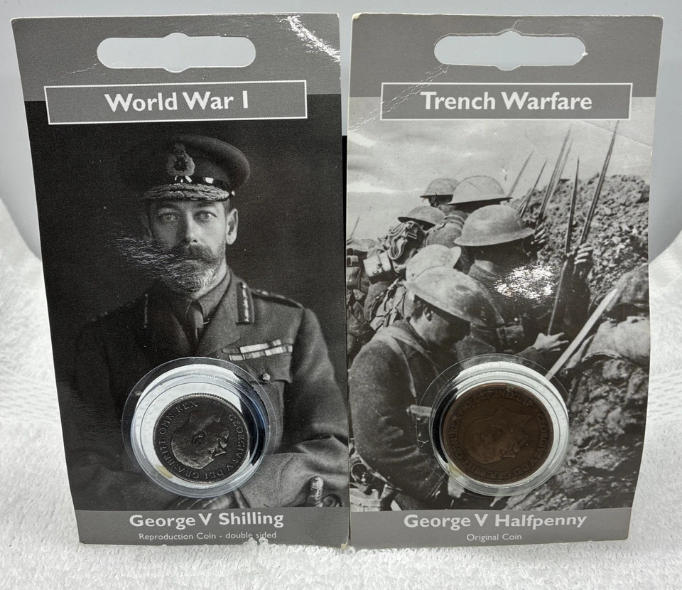 ~Simply Coins~ DOUBLE SIDED KING GEORGE V 1929 HALF PENNY PACK See (2) Coins - Image 1 of 4