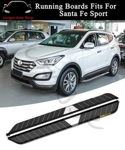 Running Boards fits for Hyundai Santa Fe Sport 2013-2018 Side Step Nerf Bars - Picture 1 of 4