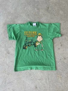 Vintage John Deere Tractors Kids Tee, Size 10-12 Medium - Picture 1 of 8