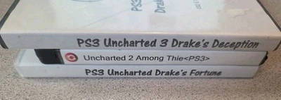 Uncharted 1 2 3 Trilogy Bundle Sony PlayStation 3 PS3 Lote de Juegos, Naughty Dog Foto 1 de 4