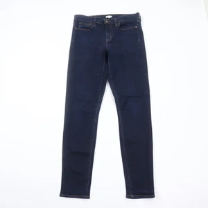 J.Crew Jeans Womens 27 Skinny Stretch Dark Wash Blue Mid Rise Denim - Picture 1 of 8