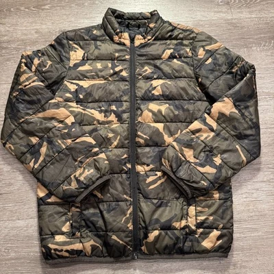 Куртка молодежная Old Navy XL 14 16 зеленая камуфляжная на молнии для мальчиков на открытом воздухе - Изображение 1 из 4