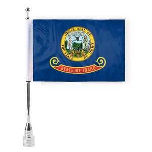 6x9 Idaho flag for motorcycle 3/8 Mount Pole 2-Sided - Flag Only No Pole - Picture 1 of 1