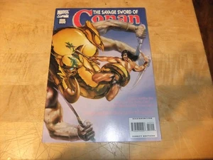 1993 Savage Sword of Conan #212 MARVEL MAGAZINE VF COND JULIE BELL PAINTED COVER - Afbeelding 1 van 7