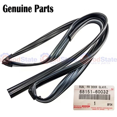 Genuine Toyota LandCruiser 100 Series UZJ Front LH Door Window Channel Rubber - Image 1 of 3