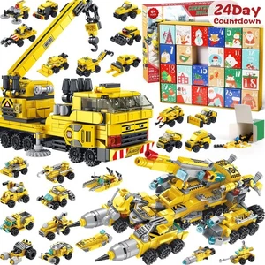 Kids Advent Calendar 2025 for Boys, 24 Days Christmas STEM Construction Vehic... - Picture 1 of 8