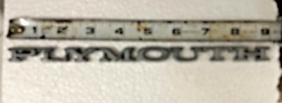 Plumero PLYMOUTH CUDA Road Runner CAPUCHA MALETERO EMBLEMA 9" sin terminar metal crudo 68-72 PLYMOUTH Foto 1 de 2