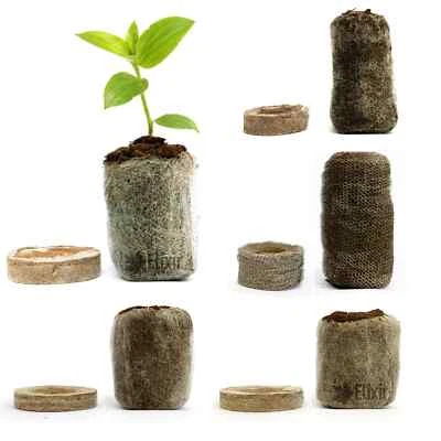 Jiffy Coir Coco Propagation Pellets 20mm 25mm 30mm 35mm 45mm 50x42mm 50x60mm - Image 1 of 4