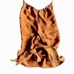 Diane Von Furstenberg Silk Halter Neck Keyhole Wrap Tie Waist Camisole Tank Top - Picture 1 of 8