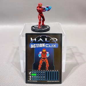 Halo ActionClix Miniatures Red Spartan Dual Needlers with Matching Card #007 - Picture 1 of 6