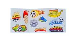 Sticker Colorful Football Decor Meister Kick-Off Goal Flank Foul Red Card - Picture 1 of 11