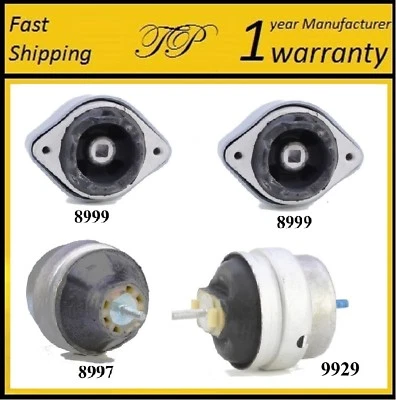 4 PIEZAS MOTOR DELANTERO Y MONTAJE TRANS PARA AUDI A4 QUATTRO 2003-2005 1.8L - Automático Foto 1 de 4