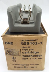 GE 8462-7 Single Pole Cartridge Fuseholder - Lot of 3 - Picture 1 of 2
