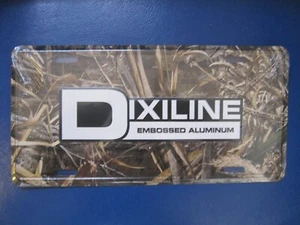 NOS DIXILINE EMBOSSED ALUMINIUM Metal booster nummernschild - Bild 1 von 2