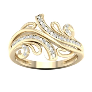 14k Yellow Gold 1 Ct Round Diamond Solitaire Engagement Ring for Women Size 9 - Picture 1 of 4