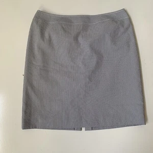 Tahari Arthur Levine Womans NWT Blue Striped Career Skirt Size 12 Petite Preppy - Picture 1 of 5
