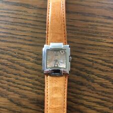 Activa 495494 Womens Sapphire Coated Orange Leather Swiss Made Quartz Watch (5)