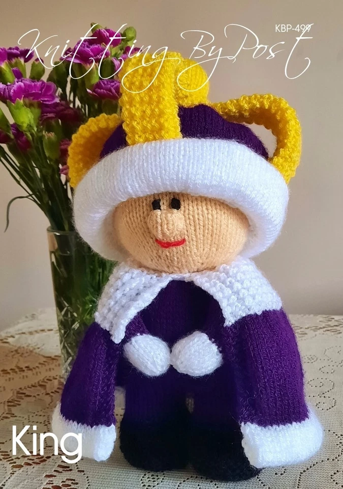 New Knitting Pattern King Knitting By Post A5 Leaflet. Postbox Topper Ideas - Image 1 of 4