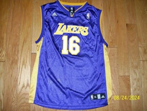 Los Angeles Lakers Pau Gasol NBA Jersey size Small or Kids XL adidas - Picture 1 of 2