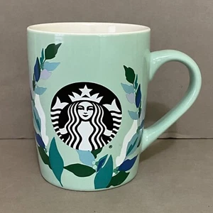 Tazza caffè Starbucks 2020 ghirlanda verde e logo sirena ~ 10 fl oz ~ Nestlé - Foto 1 di 10
