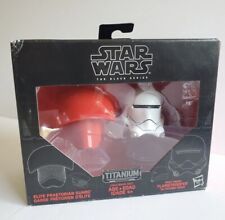 Star Wars Black Series Titanium Elite Praetorian Guard & Flametrooper Helmets