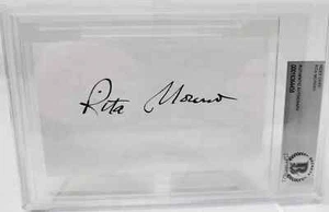 Tarjeta índice firmada por Rita Moreno autografiada de 3x5 pulgadas firma losa Beckett - Imagen 1 de 4