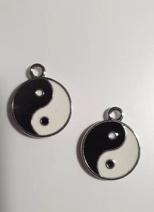 CHARMS 'YIN YANG (silver)' (set of 2) - Picture 1 of 2