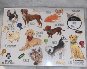 NEU Hunde von Rae Dunn 1000-teiliges Puzzle von Magenta Neu im Karton versiegelt 27 "x 20" - Bild 1 von 8