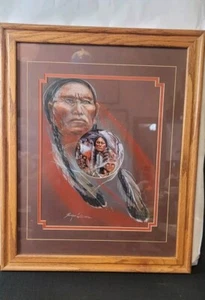 Native American Carole Bourdo Original Painting - Picture 1 of 9