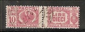 1946 LUOGOTENENZA USATO PACCHI POSTALI 10 LIRE - RR7183 - Picture 1 of 1