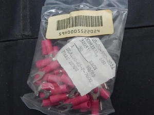 50X AMP 32051 TE Konnektivität SPATENZUNGE TERMINAL CRIMP STECKER 22-16AWG ROT - Bild 1 von 1