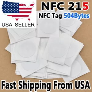 Vente en gros NTAG215 NFC étiquettes autocollants vierges RFID TagMo compatible amiibo Android - Photo 1 sur 4