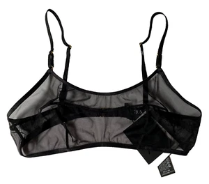 Reggiseno donna Zara Lingerie taglia media nero trasparente senza fili nuovo con etichetta - Foto 1 di 21