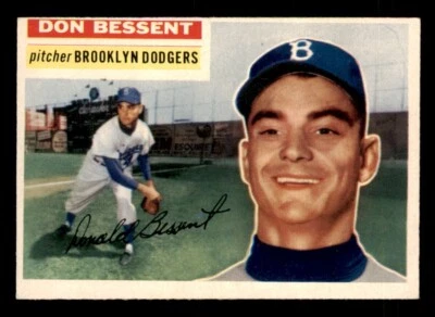 1956 Topps Baseball #184 Don Bessent EX *g3 - Image 1 of 2