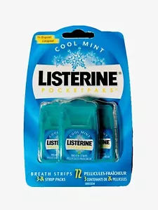 LISTERINE POCKETPAKS Strisce Respiro Fresco - Cool Mint, Confezione da 24 Strisce, Set di... - Foto 1 di 5