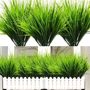 10 Bundles Artificial Grass Plant Fake Flower Wedding Decor Shrub Greening DIY - Picture 1 of 9