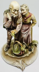 Vintage Antonio Borsato "Octogenarians" Statue Italy Ceramic Figurine RARE - Picture 1 of 10