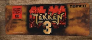 Letrero de carpa de videojuego de pared metálica Tekken 3 Arcade 4x12 - Imagen 1 de 1