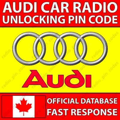 ✅CÓDIGO DE RADIO AUDI PARA TODOS LOS MODELOS A3 A4 A5 A6 A8 Q5 Q7 R8 S4 S5 TT CONCIERTO DE CORO✅ Foto 1 de 4