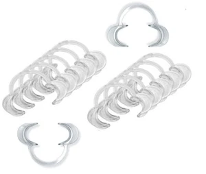 20pc L Size C-Shape Dental Intraoral Cheek Retractors Mouth Opener Party Game - Picture 1 of 5