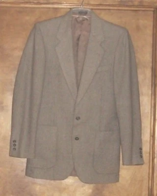 Blazer/chaqueta City Streets para hombre totalmente forrada, talla 40L, gris 2 tonos, mezcla de polietileno/lana Foto 1 de 3