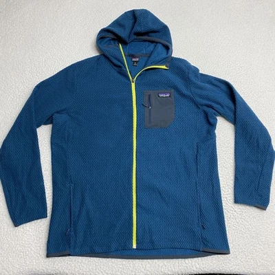 Patagonia Sudadera con Capucha Para Hombres 2XL Azul R1 Air Cremallera Completa Chaqueta Polar Estilo CTRB 40255 Foto 1 de 4