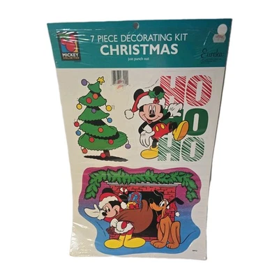 винтажный disney Микки неограниченное 7 шт. Рождественский перфорация бумаги украшение набор  - Изображение 1 из 4