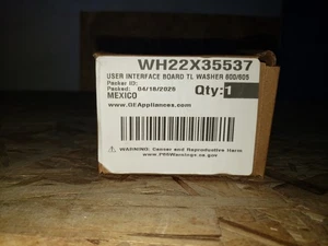 wh22x35537 0EM GE Waschmaschine Benutzeroberflächenplatine Neu - Bild 1 von 1