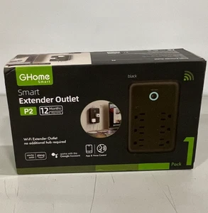 Regleta De Enchufes Multiples Inteligente 2.4G WiFi Funciona Con Alexa 15A/1800W - Picture 1 of 2